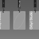 Three ID card mockups are displayed against a dark background, ideal for graphic designers seeking print mockups, branding templates, and presentation assets