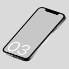 Smartphone mockup with blank screen on light background great for tech mockups digital assets graphic design usability showcase product display Photoshop effects