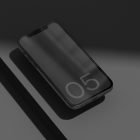 Black smartphone tech mockup with minimalistic design on a dark background suitable for graphic designers showcasing in-store digital assets tech mockups SEO.