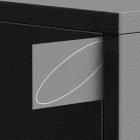 Minimalist grey and black box mockup with a sleek geometric design, ideal for graphic designers seeking modern, clean packaging mockups and print mockups.