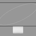 Flat design of a tech mockup featuring a desktop monitor on a gray background. Ideal for showcasing digital and graphic design projects for designers.