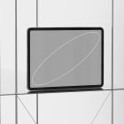 Digital tablet mockup on a modern metal shelf perfect for showcasing website or app designs graphic design tech mockup for digital assets store.