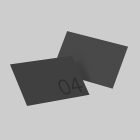 Minimalist business card print mockup with a gray background perfect for branding and showcasing design templates ideal for graphic designers and marketers.