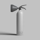 Minimalist spray bottle packaging mockup in grayscale suitable for product presentation and branding design for graphic designers and packaging mockups