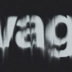 Blurry smeared text effect against dark background digital asset for graphic designers Photoshop effects typography design mockups creative project resources