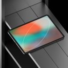 Tech mockup of a tablet with a colorful abstract screen on a sleek black surface perfect for graphic designers in need of digital assets for tech-related projects.