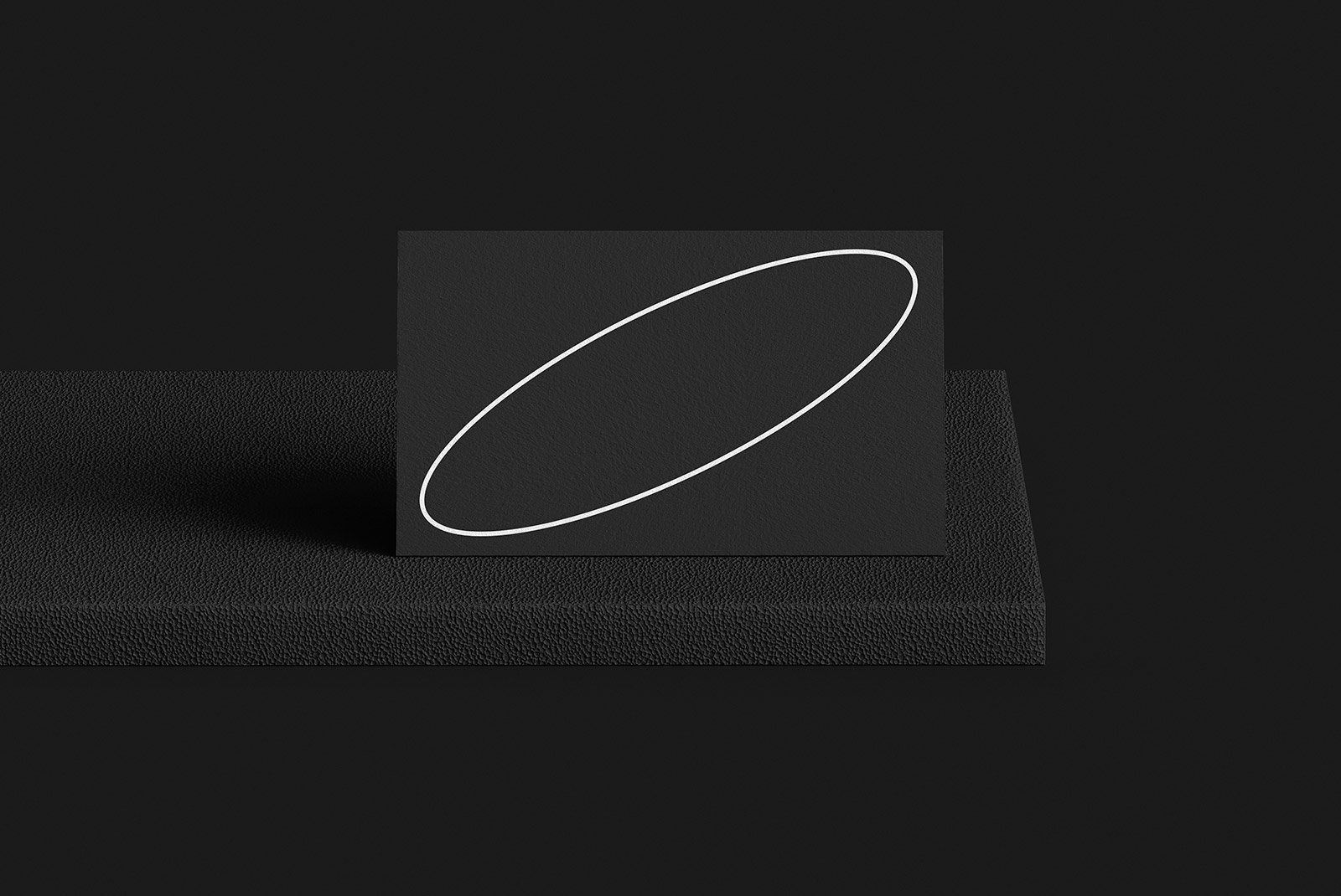Black texture paper with white oval line on black leather textured background Print mockup perfect for graphic designers SEO keywords print mockup black textured paper design template