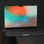 High-resolution tech mockup of a laptop with a colorful screen, perfect for graphic designers creating digital assets and showcasing website designs.