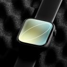 Smartwatch tech mockup for graphic designers product display on textured black background graphic design digital asset for creative projects.
