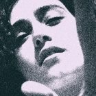 Stylized halftone image of a person's face with heavy contrast suitable for Photoshop effects and graphic design projects. Ideal for print or digital artwork.