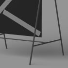 Print mockup with minimalist design. Monochromatic color scheme. High-quality resource for graphic designers. Suitable for print and billboard mockups.