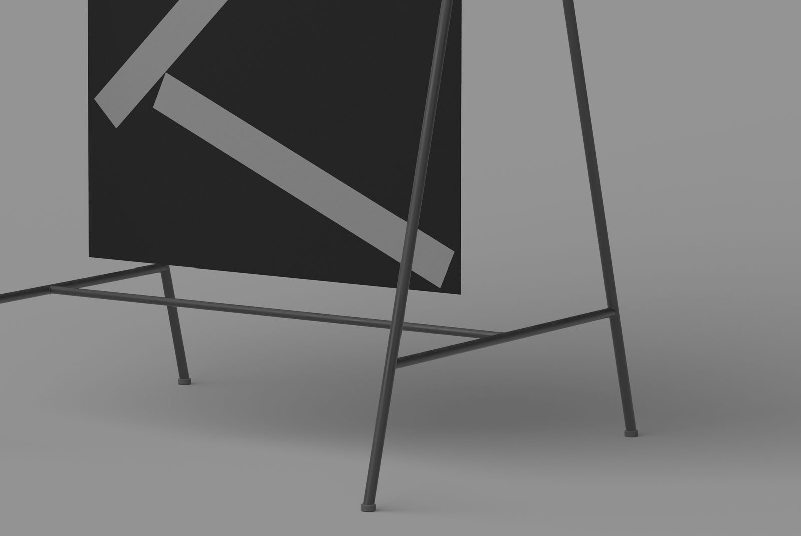 Print mockup with minimalist design. Monochromatic color scheme. High-quality resource for graphic designers. Suitable for print and billboard mockups.