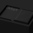 Elegant black packaging mockup with minimal design suitable for designers showcasing branding projects in print mockups or packaging mockups categories.