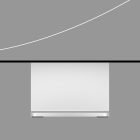 Flat design mockup featuring a minimalist tech mockup of a computer or monitor base against a gray background ideal for graphic design and tech themes.
