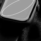 Black smartwatch tech mockup on textured surface. Perfect for showcasing digital assets to graphic designers. High-quality, realistic design for tech mockups.