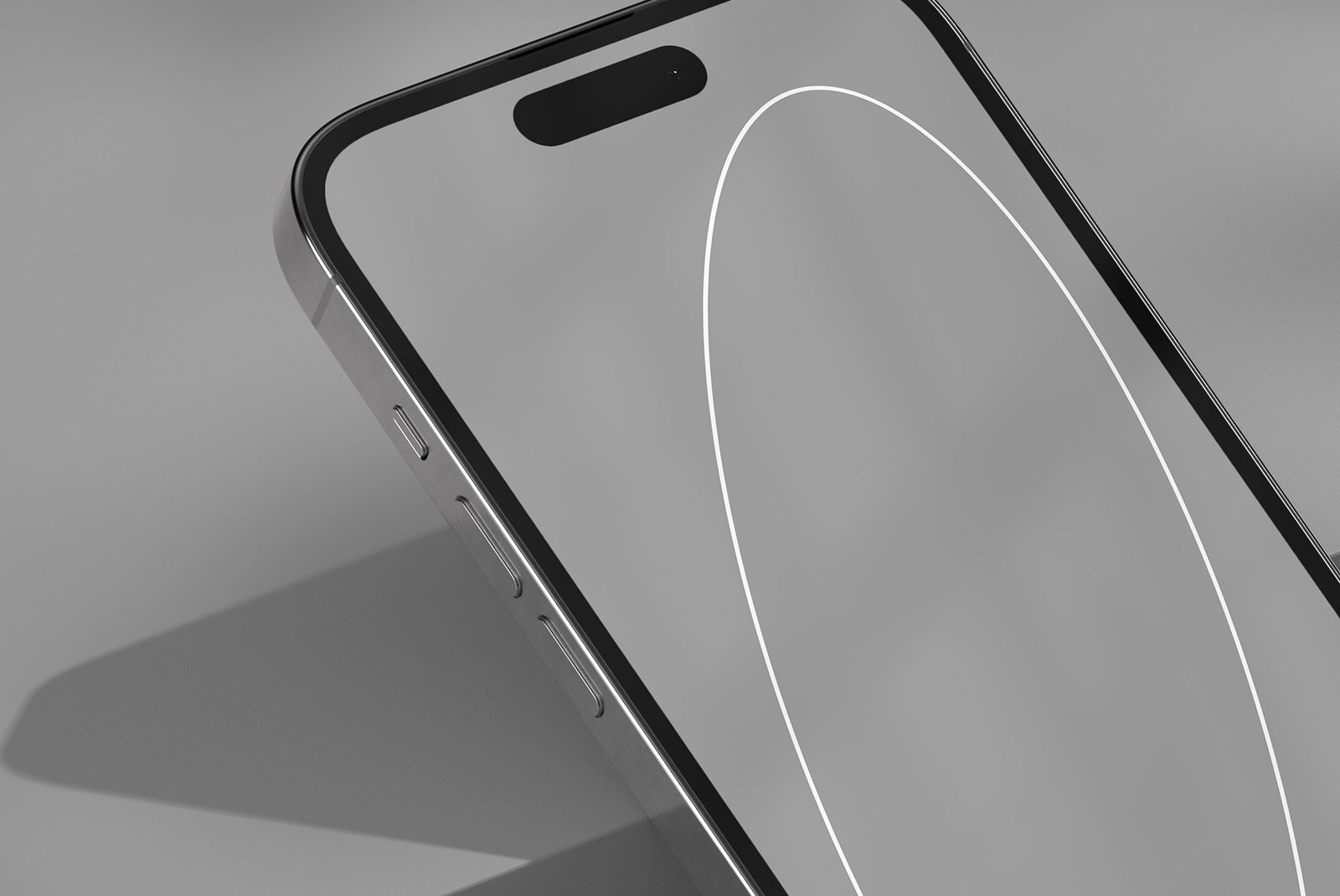 Smartphone tech mockup for showcasing mobile app designs sleek side view detail essential for graphic designers digital assets high resolution quality