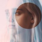 Double exposure effect portrait with overlay elements. Photoshop effects for graphic designers. Enhance digital assets for creative projects, photo editing.