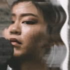 Blurred portrait effect showing close-up of a woman's face with artistic distortion perfect for use in Photoshop effects digital assets for graphic designers.