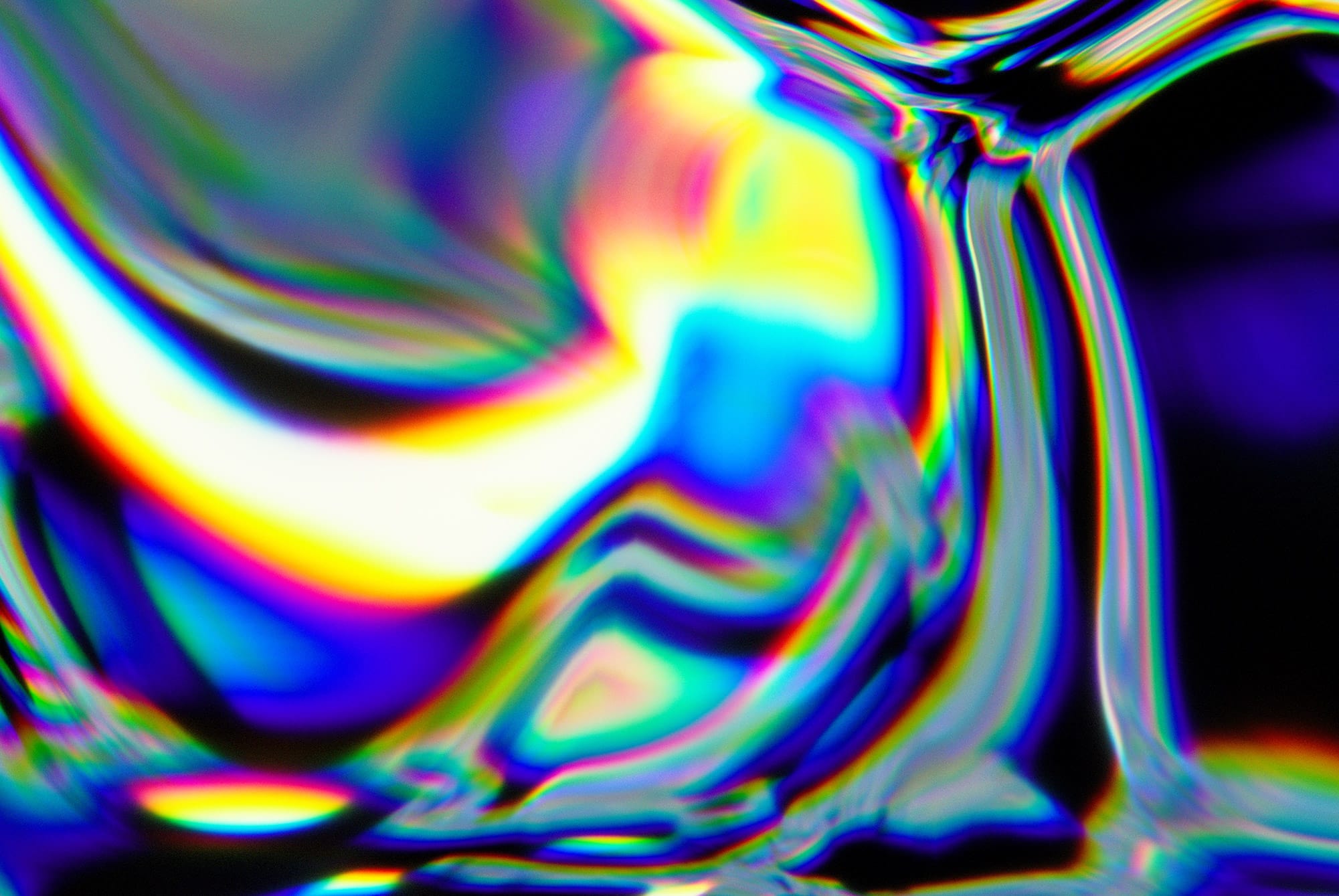 Colorful abstract digital graphics with bright, swirling neon colors suitable for graphic designers. Ideal for graphic design projects and digital art assets.