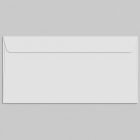 White envelope mockup on gray background. Ideal for print mockups, stationery design, branding projects, and graphic designers looking for editable templates.