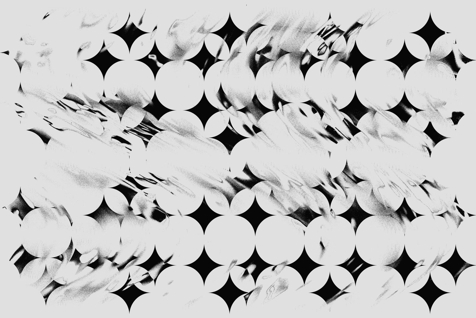 Abstract digital artwork with a geometric pattern. Perfect for graphic designers, print mockups, tech mockups, and packaging mockups. Black and white design.