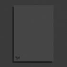 Dark card print mockup on a dark background with shadow effect suitable for showcasing branding designs print mockups graphic assets for graphic designers