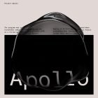 Creative typography design featuring Project Apollo with abstract graphic elements for use in tech or print mockups ideal for graphic designers SEO keywords