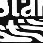 Distorted bold typography design with grunge texture, ideal for Graphic designers seeking unique Photoshop effects and typography elements in their projects.